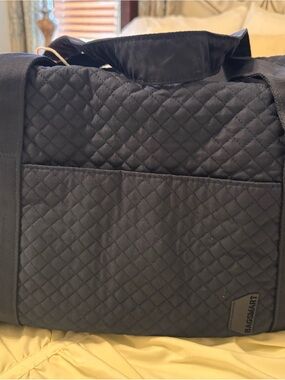 Bagsmart Quilted Navy Travel Duffel Bag